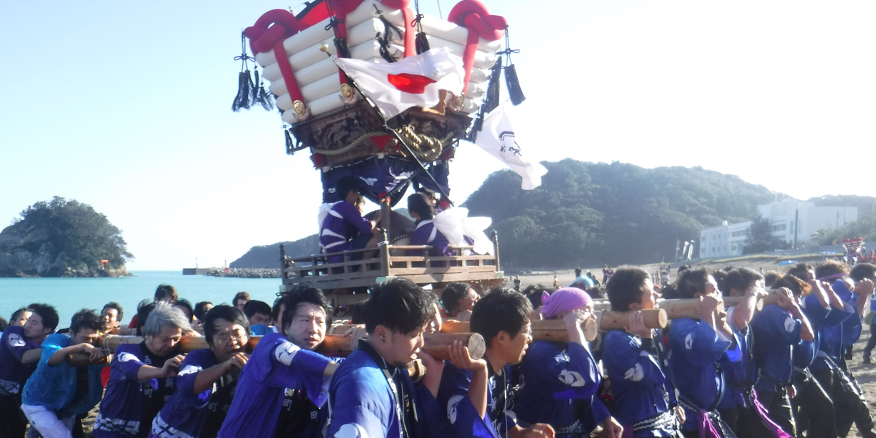 神輿の担ぎ手支援,美波町日和佐八幡神社