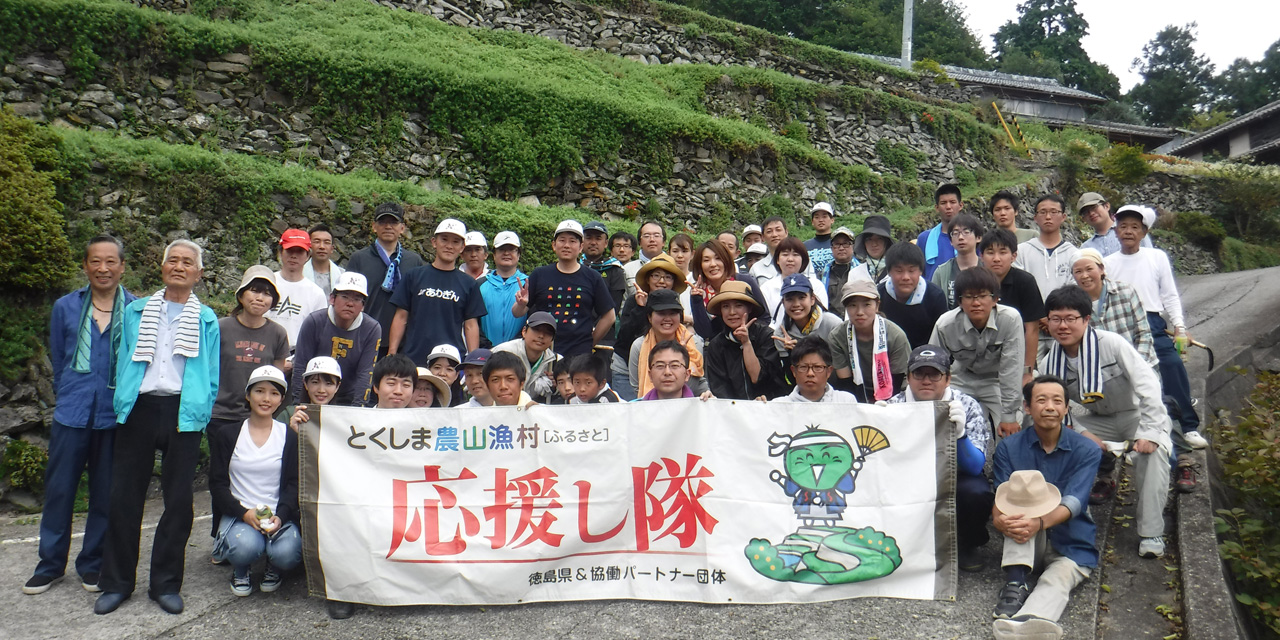 石積みの保全活動,吉野川市美郷「高開の石積み」