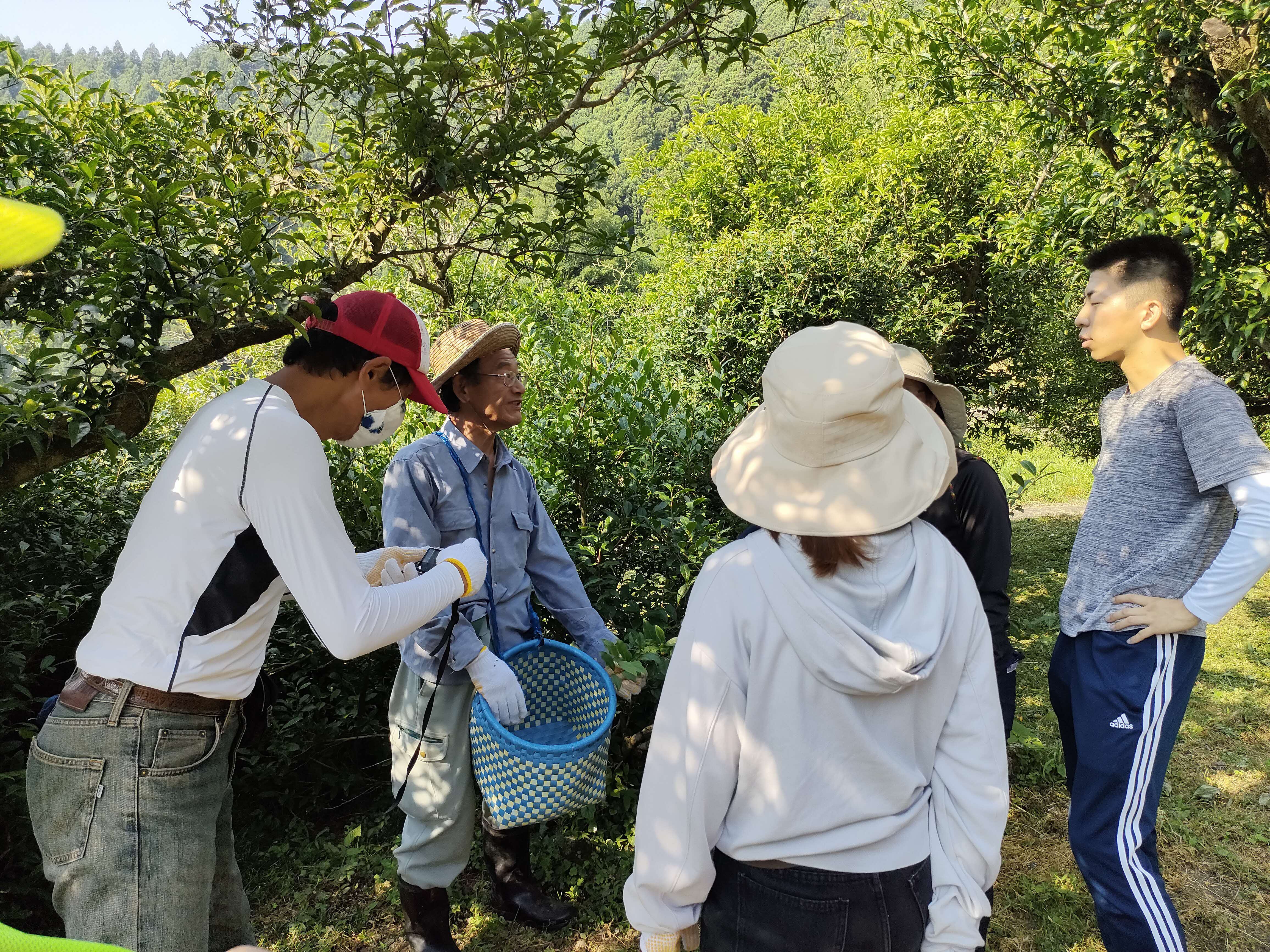 説明を受ける様子