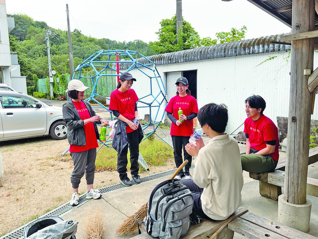 休憩中にコミュニケーション