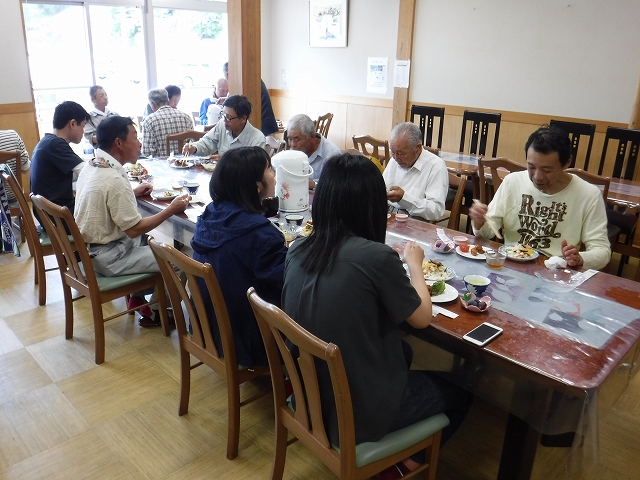 作業後の交流