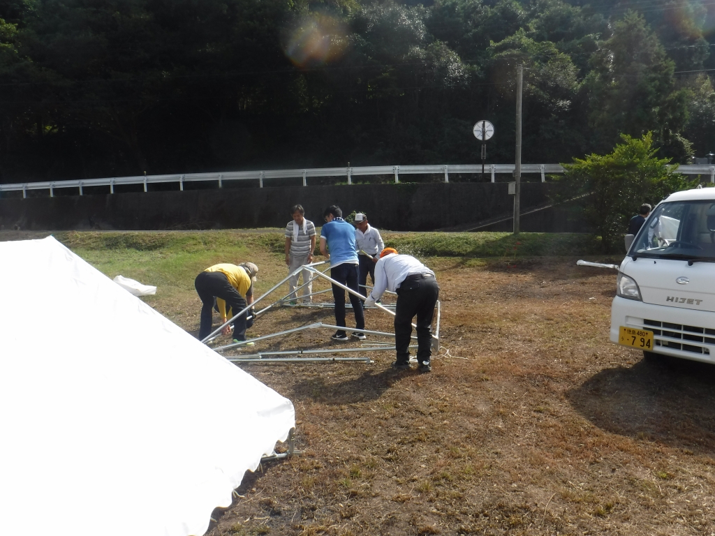 設営作業 設営作業