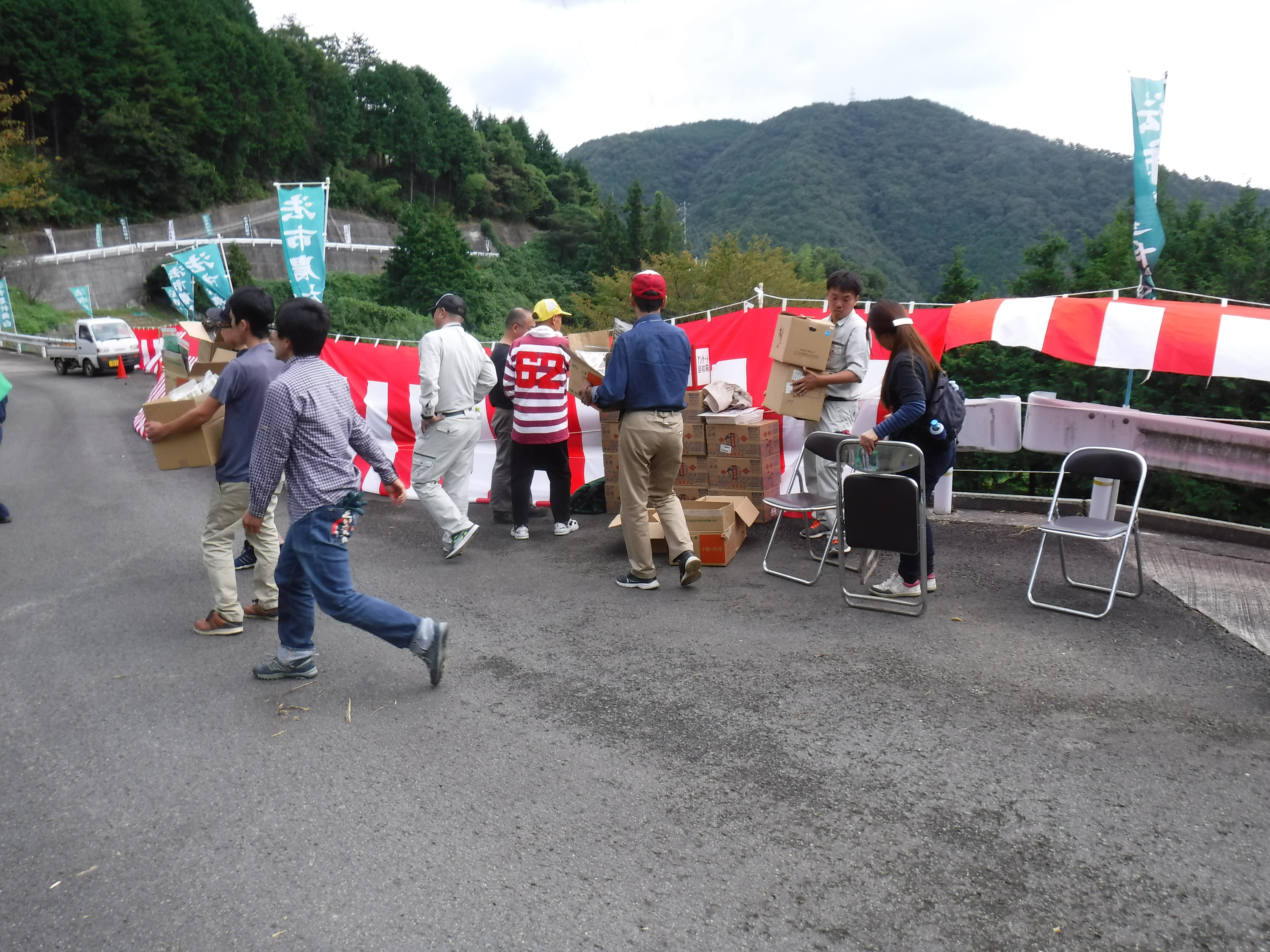 会場設営