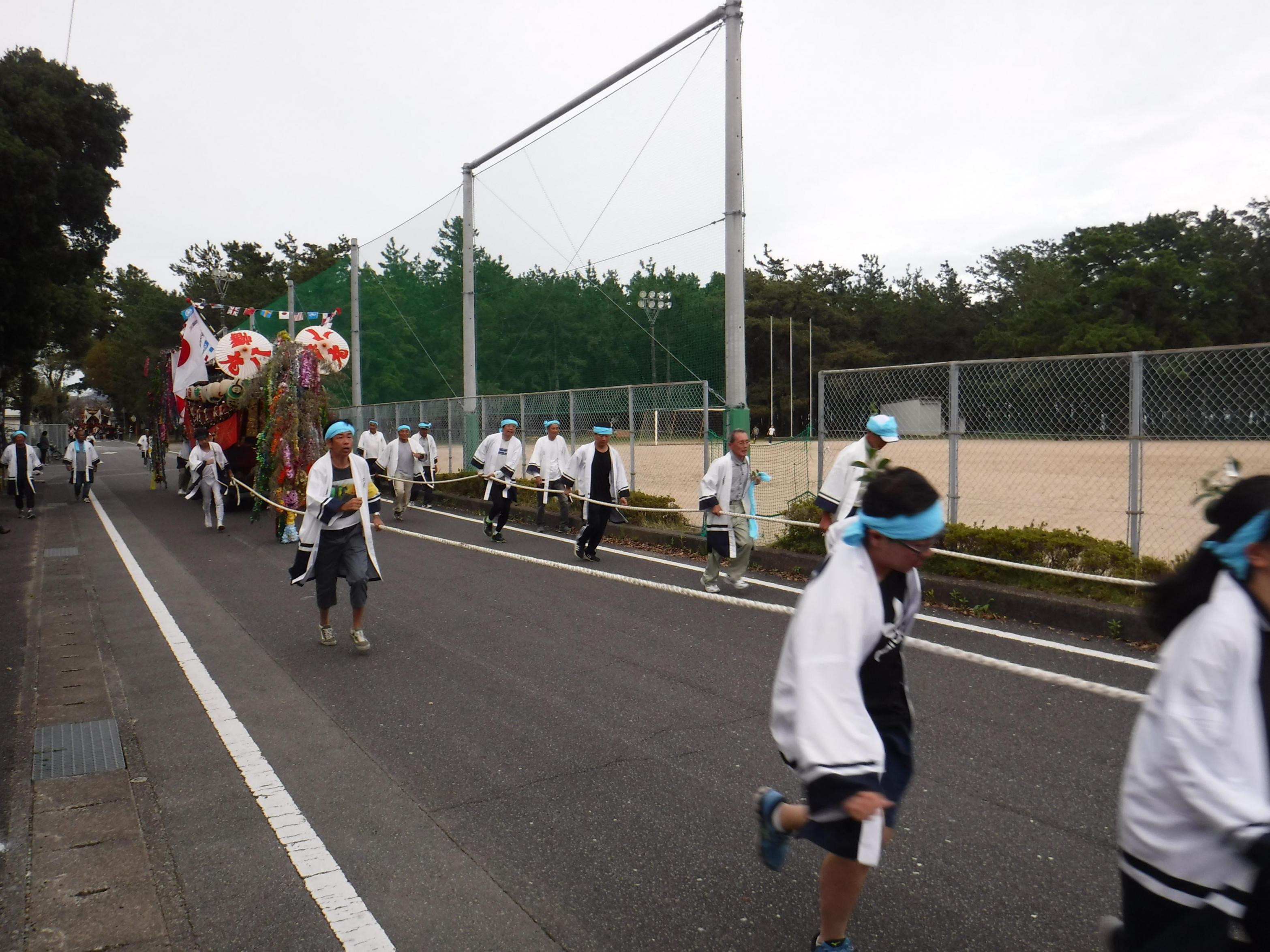 数カ所ある、走行区間のひとつ（約100m）