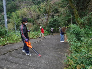 作業風景の写真