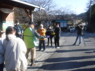 作業を説明しているときの写真です。