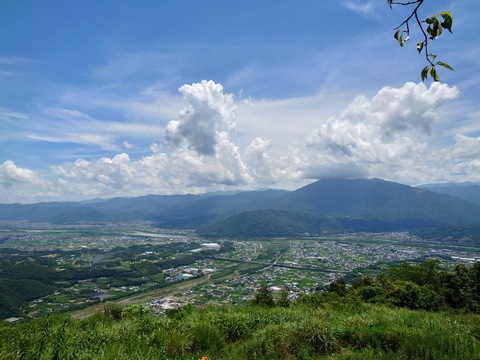 美村が丘からみた脇町の風景です