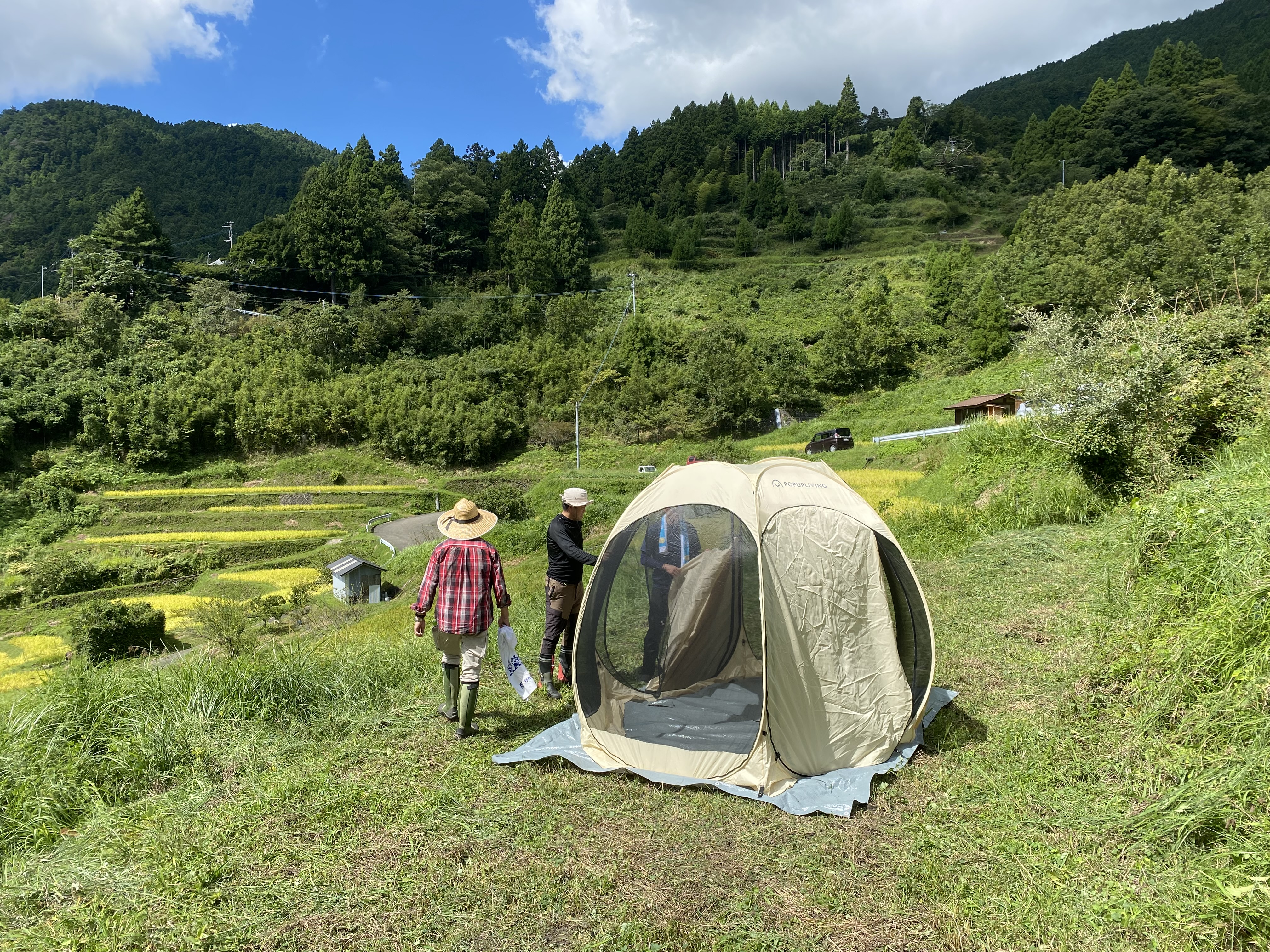 テント設置